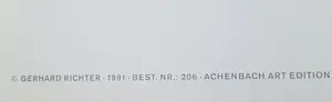 Gerhard Richter - nach 'abstraktes Bild', großer Farboffsetdruck (1991) kopen? Bied vanaf 68!