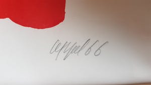 Karel Appel - litho 104/200, sans titre - gesigneerd en 1966 kopen? Bied vanaf 695!