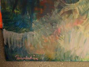 Peter Donkersloot - Acrylverf op doek XXL , “Landschap” – 120 x 200 cm. - 1995 kopen? Bied vanaf 1!