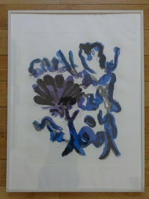 Jan Sierhuis - ABSTRACTIE / KLEURETS / 81x61cm / KADER / SIG / 1990 kopen? Bied vanaf 125!