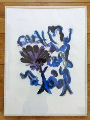 Jan Sierhuis - ABSTRACTIE / KLEURETS / 81x61cm / KADER / SIG / 1990 verkocht voor € 125!