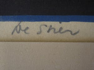 Niet of onleesbaar gesigneerd - Krachtige - omstreeks 1950 - Linosnede "de Stier" - gesigneerd kopen? Bied vanaf 10!