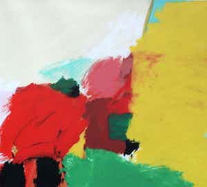 Eugene Brands - ingelijste abstracte zeefdruk - 1993 verkocht voor € 300!