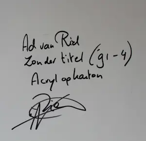 Ad van Riel - Zonder titel (91 - 4) kopen? Bied vanaf 45!