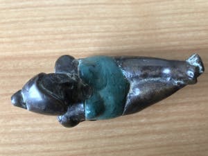 Brons (Onbekend) - Bronzen beeldje dikke dame in badpak. kopen? Bied vanaf 25!