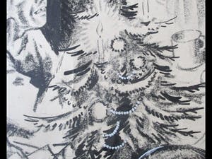 Henri Pieck - Kerst in Kamp 'Buchenwald' tijdens de 2e Wereldoorlog kopen? Bied vanaf 300!