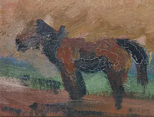 Numa Donzé - Olieverf op doek, Blick vom Wenkenhof - Ingelijst kopen? Bied vanaf 1!