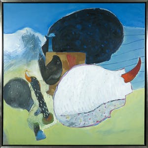 Michel van Overbeeke - Gemengde techniek op doek, Shadow head - Ingelijst (Groot) kopen? Bied vanaf 1!