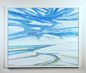 Paul Overhaus - Acryl op doek, Branding in de winter - Ingelijst (Groot) verkocht voor € 100!