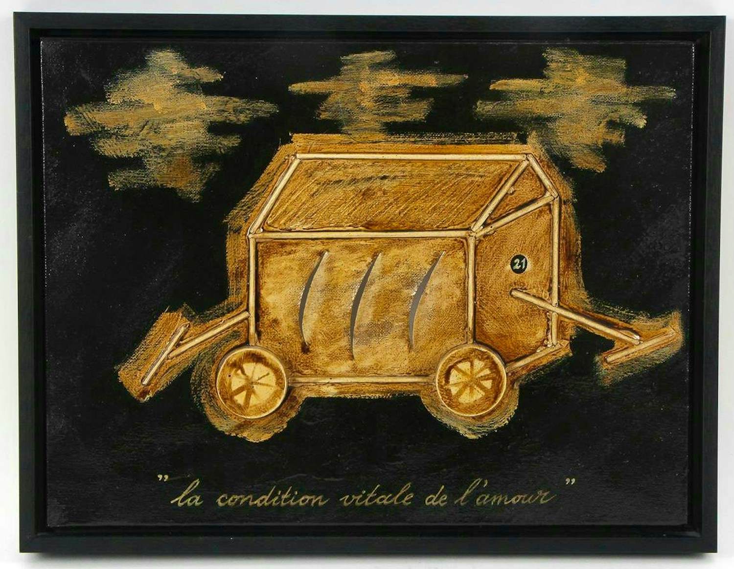 Les Deux Garçons - Gemengde techniek/collage: 'La condition vitale de l'amour' - 2006 kopen? Bied vanaf 699!