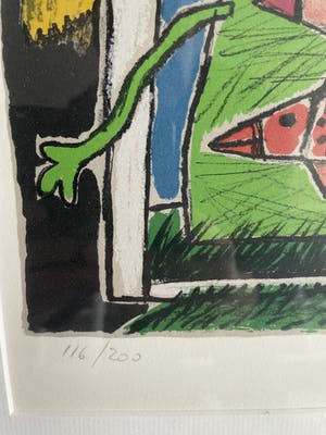 Corneille - Mooie kleurrijke zeefdruk uit 1996 kopen? Bied vanaf 225!