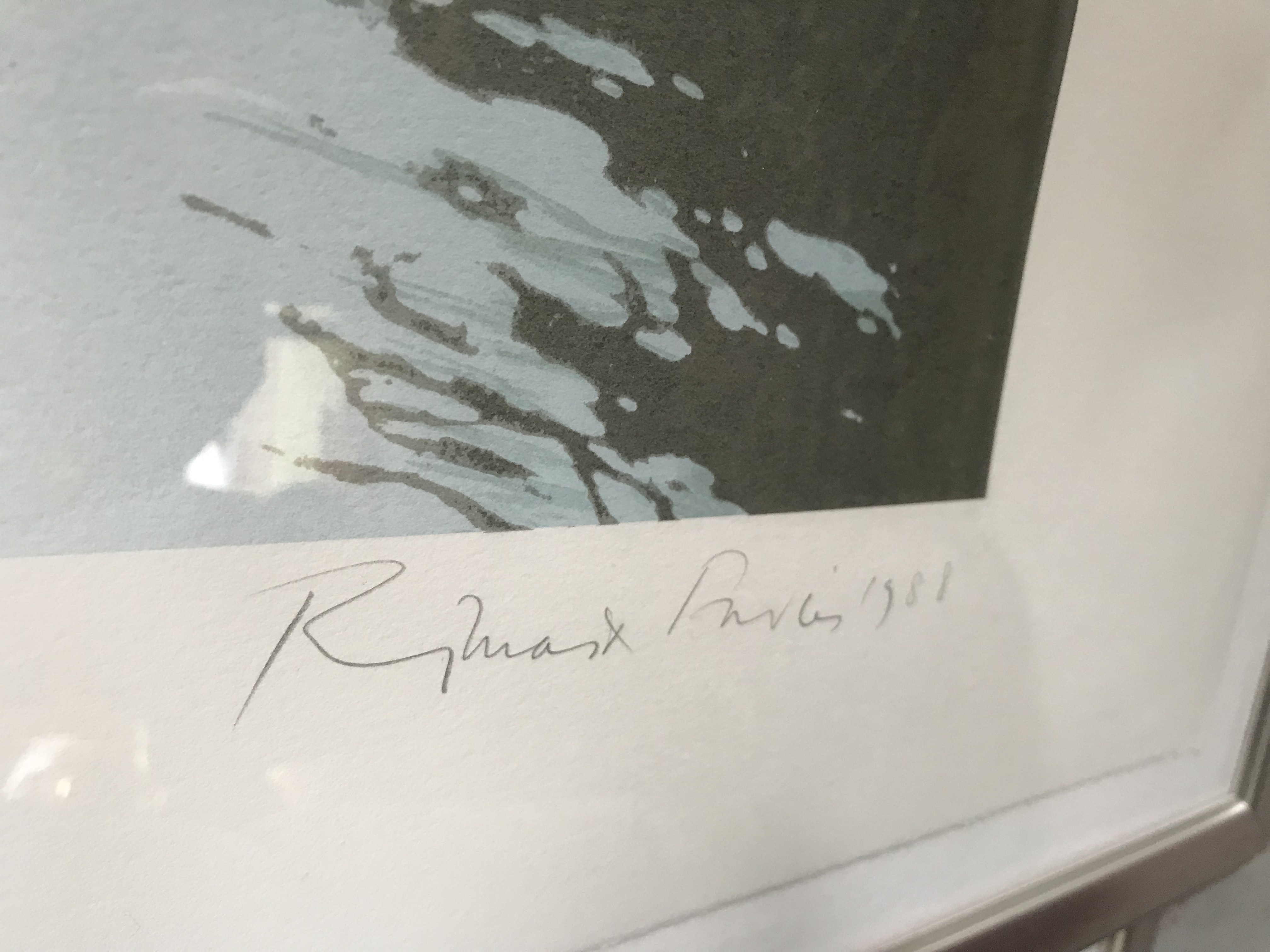 Niet of onleesbaar gesigneerd - Litho Londen Westminister, 1988, handgesigneerd kopen? Bied vanaf 1!