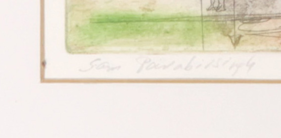 Sam Parabirsingh - Kleurenets, La danse mythologique - Ingelijst kopen? Bied vanaf 40!