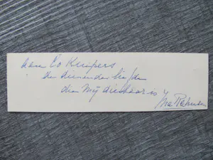 Ina Rahusen - houtsnede of ets, met liefdesbetuiging kopen? Bied vanaf 20!