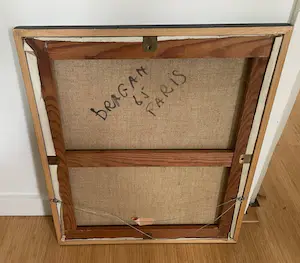 Niet of onleesbaar gesigneerd - Naief schilderijtje van een spelend kind kopen? Bied vanaf 1!