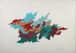 Henri Plaat - Gouache, Zonder titel - Ingelijst (Groot) kopen? Bied vanaf 1!