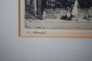 Hendrikus Roodenburg - Nicolaïkerk Utrecht - ets uit 1954 - genummerd 65 kopen? Bied vanaf 45!