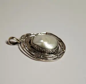 nieuwe Zilveren hanger gezet met  parel kopen? Bied vanaf 60!