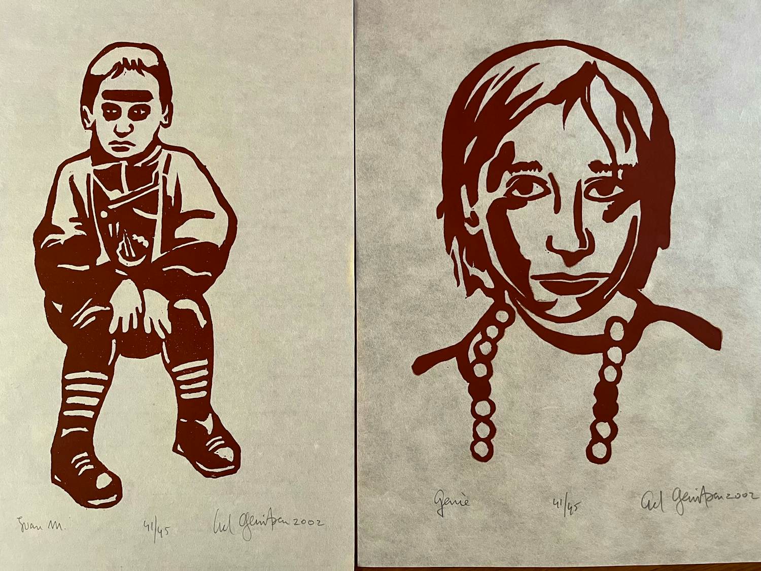 Ad Gerritsen - TWEE HOUTDRUKKEN MET DEZELFDE OPLAGENUMMERS kopen? Bied vanaf 90!