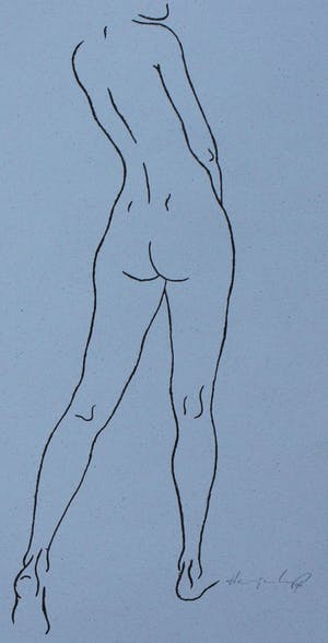 Harry van Kuyk - zeefdruk: naakt - 1996 kopen? Bied vanaf 150!