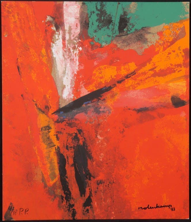 Nico Molenkamp - Zeefdruk, Zonder titel  kopen? Bied vanaf 20!