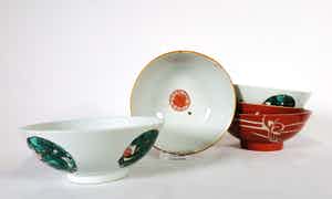 Lot van vijf Chinees porseleinen kommetjes van rond 1900 verkocht voor € 1!