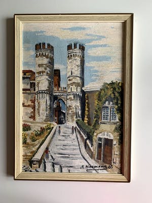 Niet of onleesbaar gesigneerd - Christoffel Columbus - geboortehuis Genua - M. Hinzmann kopen? Bied vanaf 1!