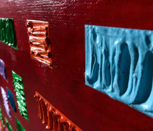 Pim Lenos - Olieverf op doek, Geometrische compositie (Groot) kopen? Bied vanaf 500!