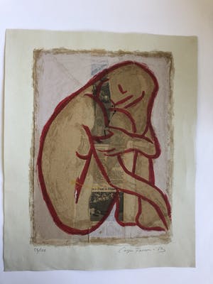 Casper Faassen - Zittend naakt (groot) kopen? Bied vanaf 210!