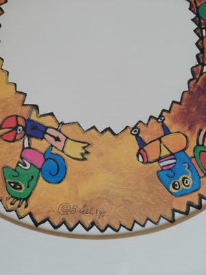 Clemens Briels - Origineel acryl schilderij op papier(uniek) kopen? Bied vanaf 275!