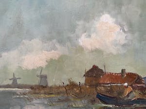 Frans Hoos - Hollands waterlandschap kopen? Bied vanaf 65!