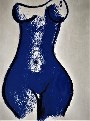 Jeroen Spijker - "Beeldhouwer des Vaderlands" Zeefdruk "Essentie van het Vrouwelijk naakt" kopen? Bied vanaf 20!