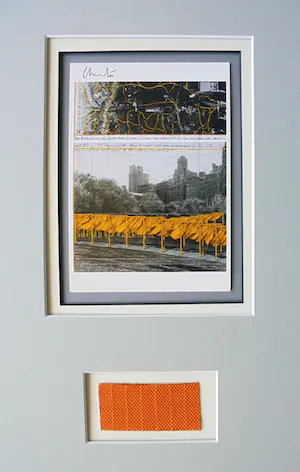 Christo - Project for Central Park NYC " The Gates " - artcard handgesigneerd in pptout kopen? Bied vanaf 1!