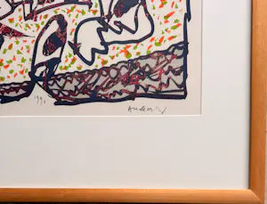 Pierre Alechinsky - Kleurenlitho – 'Tardieu' (1990) kopen? Bied vanaf 1050!