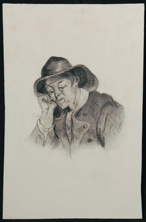 Niet of onleesbaar gesigneerd - Lot van twee tekeningen (1 mogelijk W.B. Tholen) kopen? Bied vanaf 1!