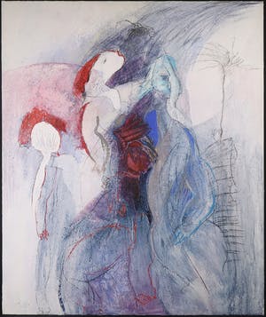 Franscz Witte - Gemengde techniek op doek, Verbindingen 5 (Groot) kopen? Bied vanaf 1!