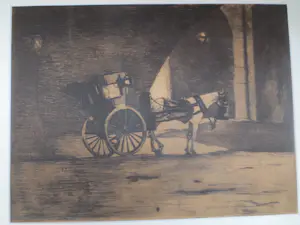 Willem Witsen - Rijtuig onder Waterloo Bridge Londen 1890 kopen? Bied vanaf 250!