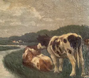 Niet of onleesbaar gesigneerd - Hollands landschap kopen? Bied vanaf 1!