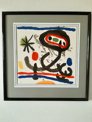 Joan Miro - Naar `Galerie Maeght 1961` - offset zeefdruk kopen? Bied vanaf 50!