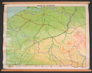 Curiosa - Schoolkaart van België en Luxemburg (Groot) kopen? Bied vanaf 1!