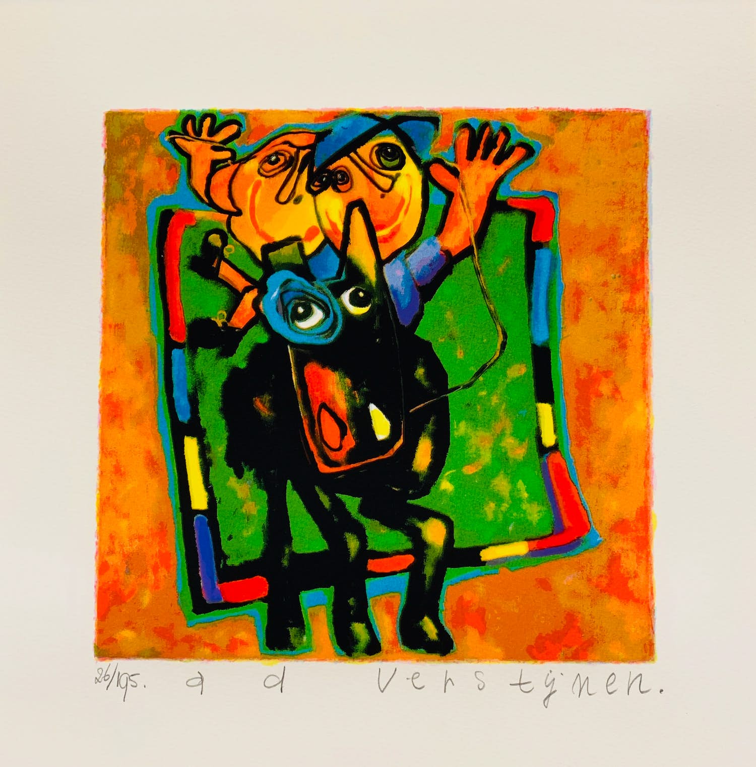 Ad Verstijnen - zonder titel verkocht voor € 40!