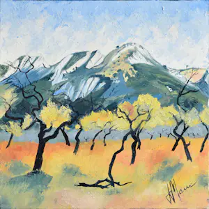 Jean-Jacques Marie - Paysage de provence - Oliviers dans les Alpilles kopen? Bied vanaf 250!