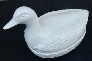 Niet of onleesbaar gesigneerd - Vintage Portmeiron Ovenschaal/Serveerschaal, model Eend op nest. kopen? Bied vanaf 1!