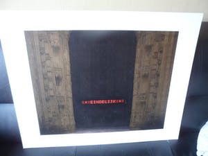 Bert Vredegoor - Zeefdruk, titel, "Motto 1 ". kopen? Bied vanaf 25!