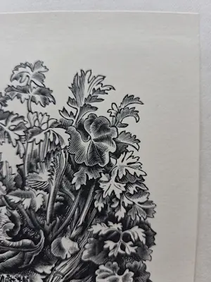 Dirk van Gelder - Paaswensch. Houtgravure. 1940. kopen? Bied vanaf 49!