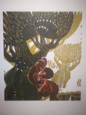 H.A.P. Grieshaber - Sater met panfluit. kopen? Bied vanaf 1!