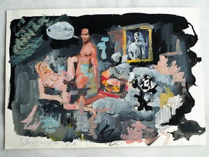 Peter Klashorst - Collage -Gemengde techniek - Handgesigneerd !!! kopen? Bied vanaf 65!