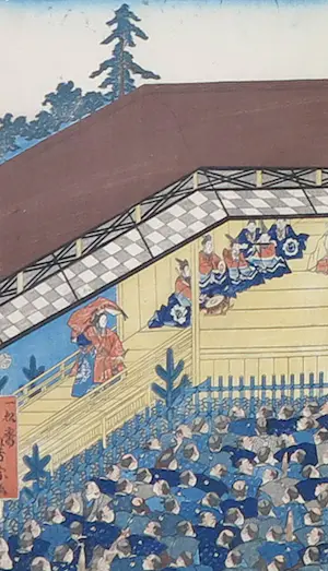 Utagawa Yoshimune - Houtsnede, Drieluik - Ingelijst kopen? Bied vanaf 100!