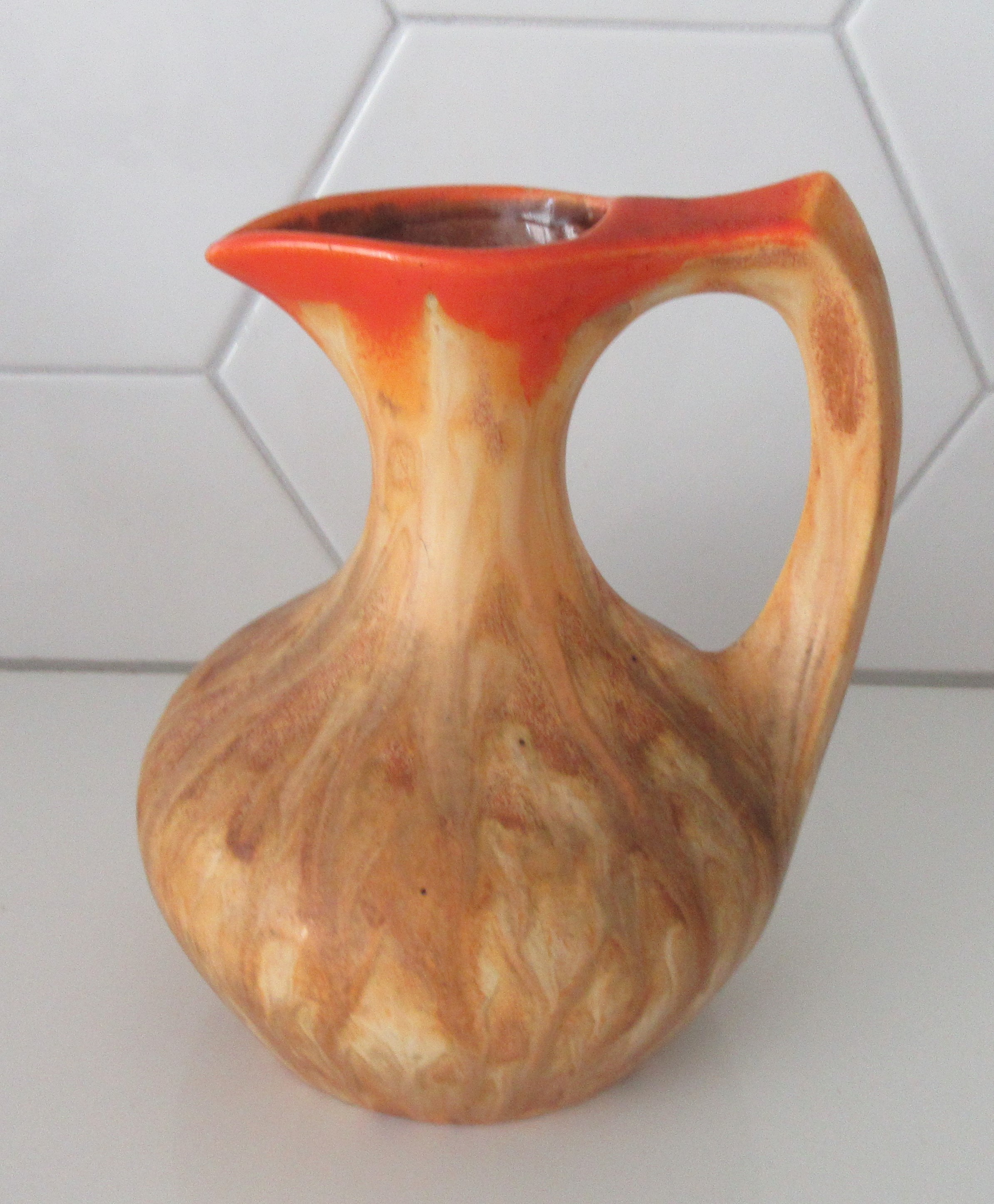 Faience de Thulin - Art deco stroomglazuren hengselvaas model 255 kopen? Bied vanaf 25!