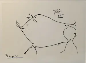 Pablo Picasso - Het kleine varkentje kopen? Bied vanaf 58!